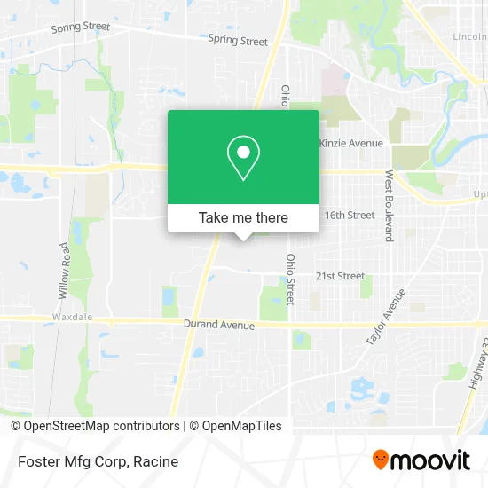 Foster Mfg Corp map
