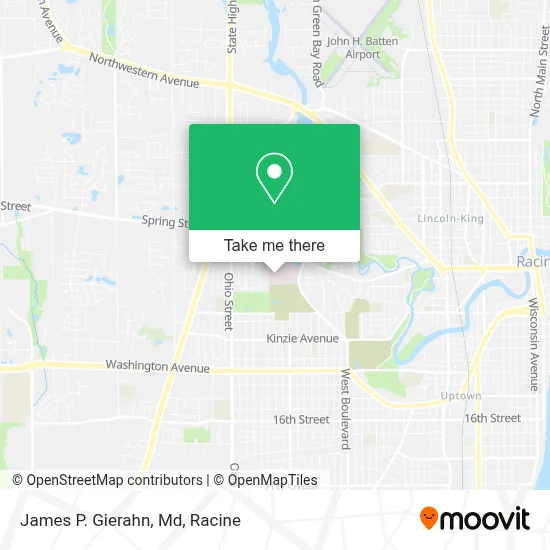 James P. Gierahn, Md map