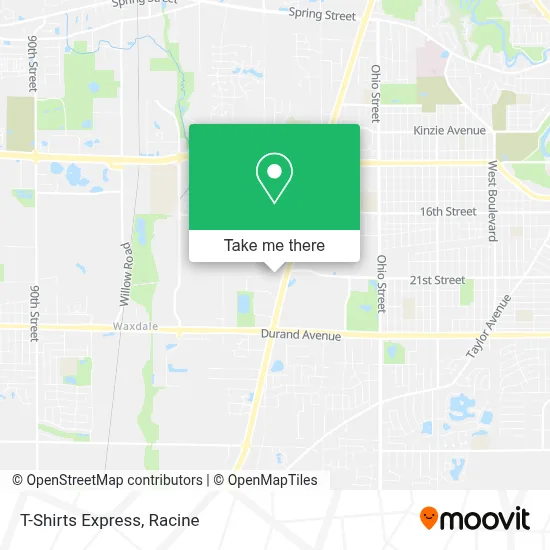 T-Shirts Express map