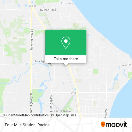 Four Mile Station map