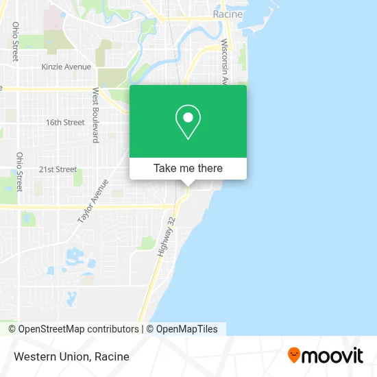 Western Union map
