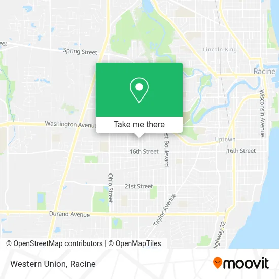 Western Union map