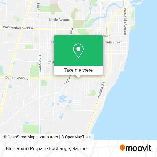 Blue Rhino Propane Exchange map