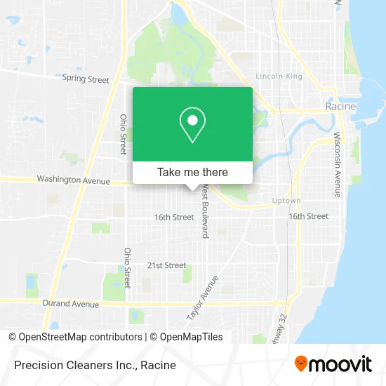 Precision Cleaners Inc. map
