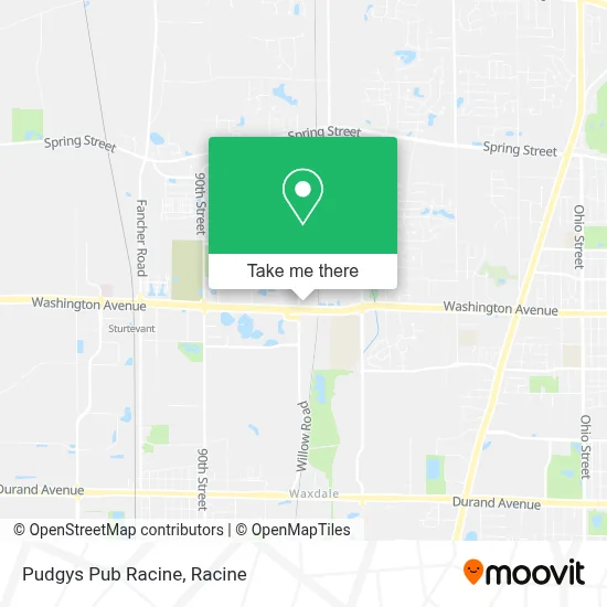 Pudgys Pub Racine map