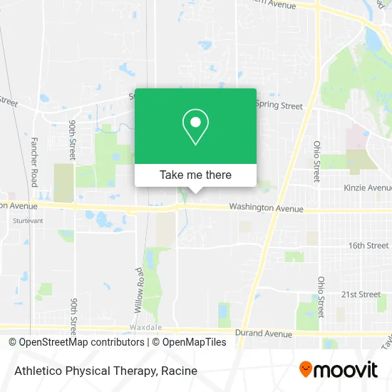 Athletico Physical Therapy map