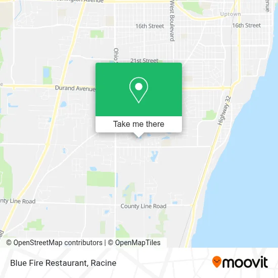 Blue Fire Restaurant map