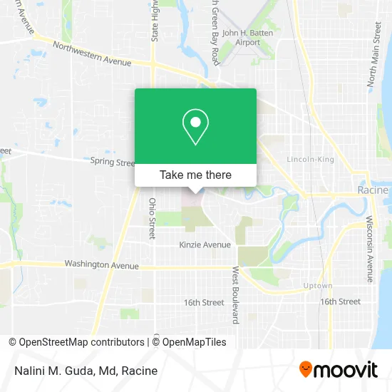 Nalini M. Guda, Md map