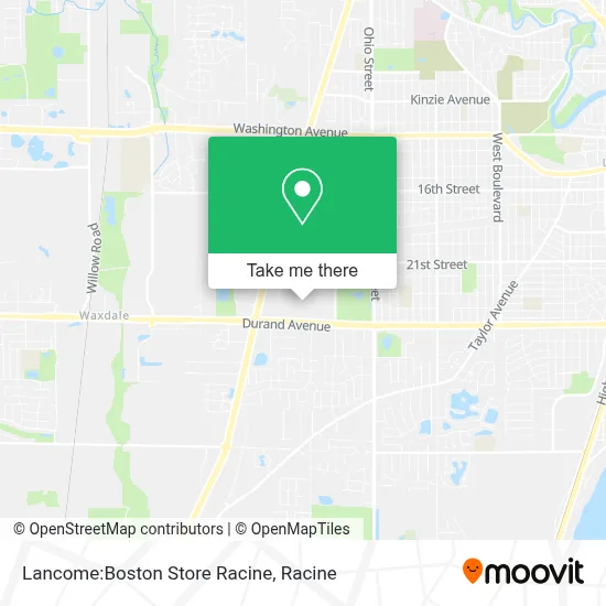 Lancome:Boston Store Racine map