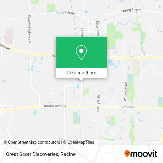 Great Scott Discoveries map
