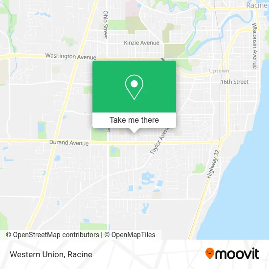 Western Union map