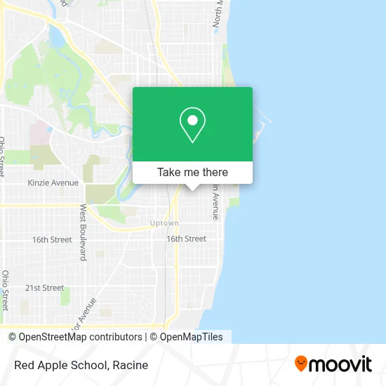Red Apple School map