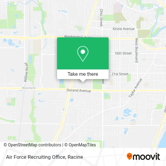 Air Force Recruiting Office map