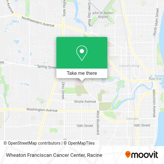 Wheaton Franciscan Cancer Center map