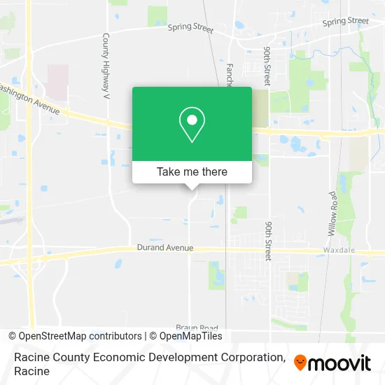 Racine County Economic Development Corporation map
