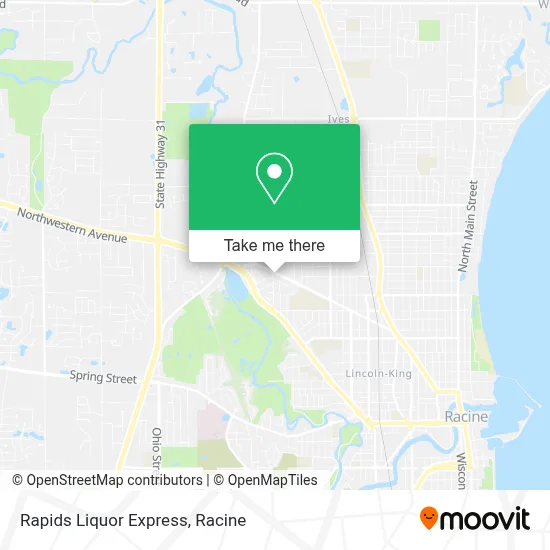 Rapids Liquor Express map