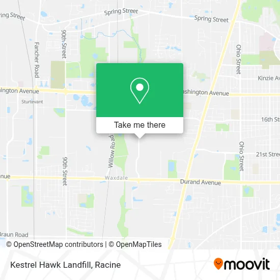 Kestrel Hawk Landfill map