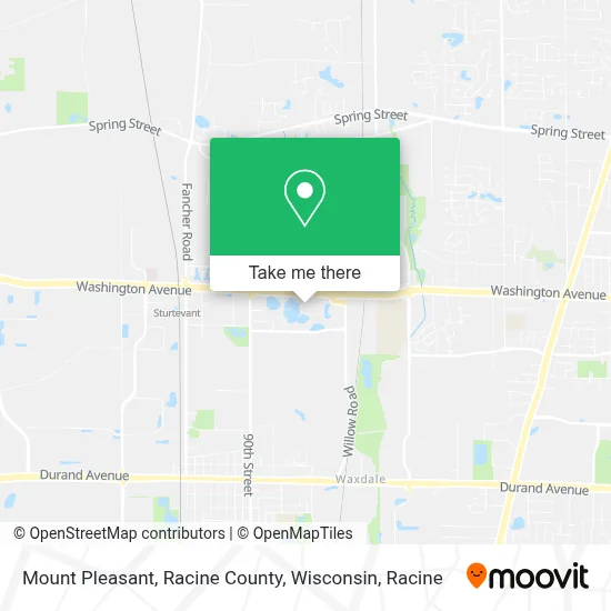 Mount Pleasant, Racine County, Wisconsin map