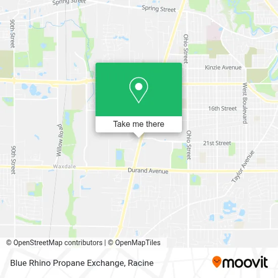 Blue Rhino Propane Exchange map