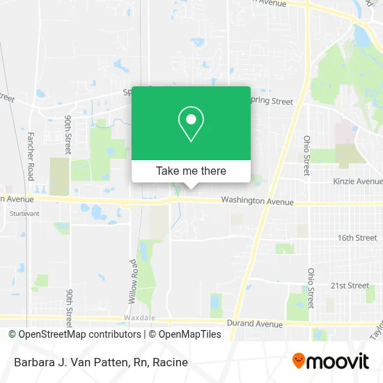 Barbara J. Van Patten, Rn map