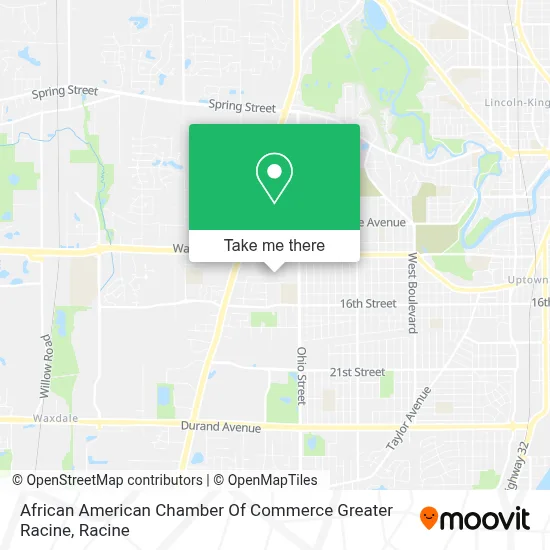 African American Chamber Of Commerce Greater Racine map