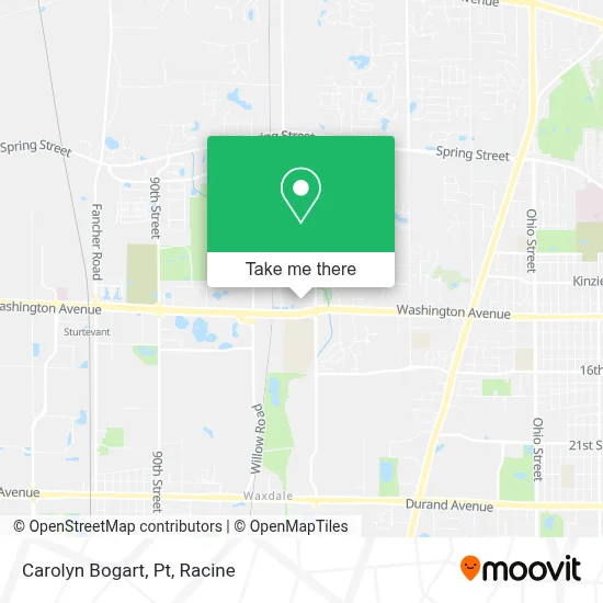 Carolyn Bogart, Pt map