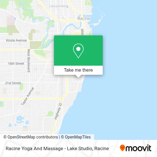 Racine Yoga And Massage - Lake Studio map