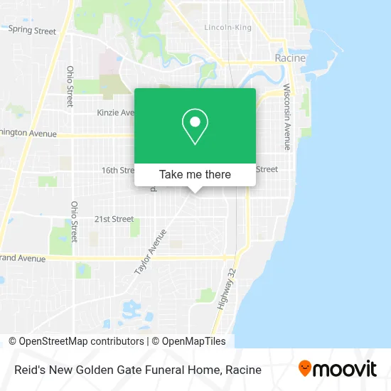 Reid's New Golden Gate Funeral Home map