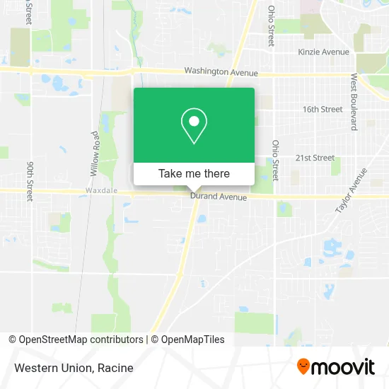 Western Union map