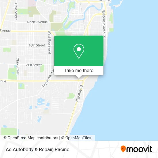 Ac Autobody & Repair map