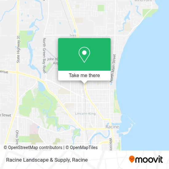 Racine Landscape & Supply map