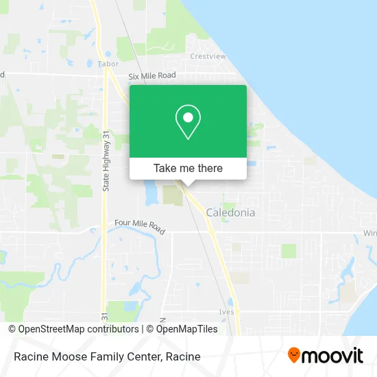 Racine Moose Family Center map