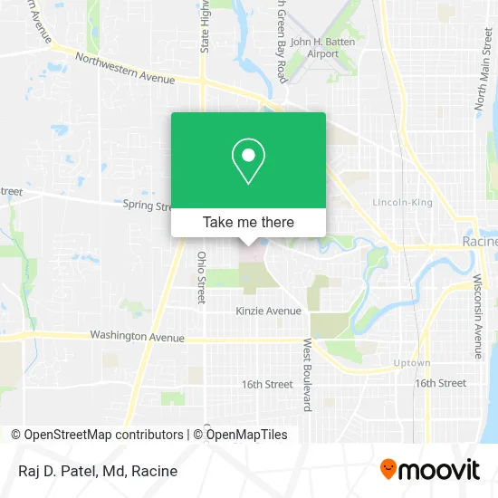 Raj D. Patel, Md map