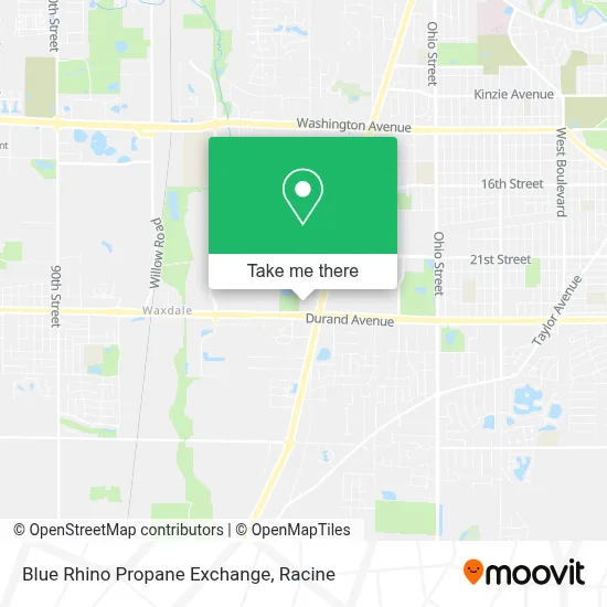 Blue Rhino Propane Exchange map