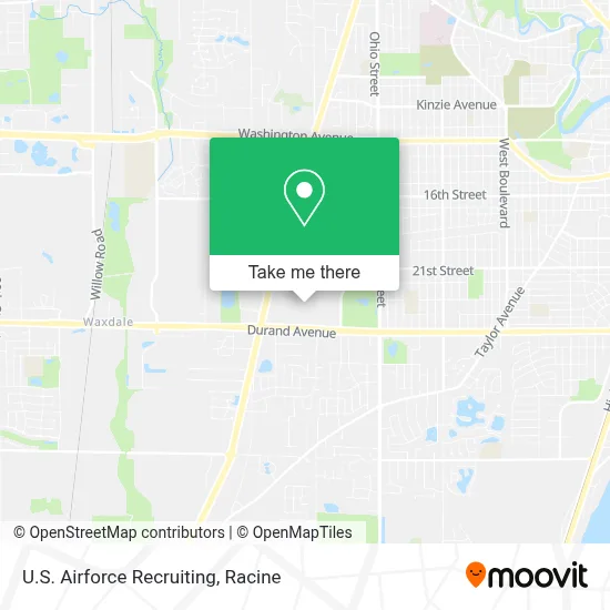 U.S. Airforce Recruiting map
