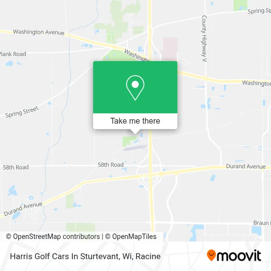 Harris Golf Cars In Sturtevant, Wi map