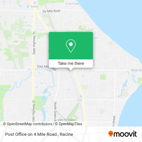 Post Office on 4 Mile Road. map