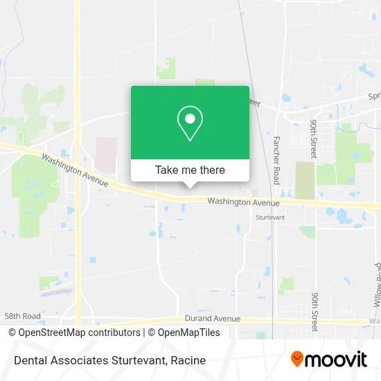 Dental Associates Sturtevant map