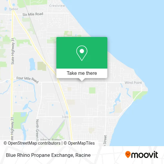 Blue Rhino Propane Exchange map