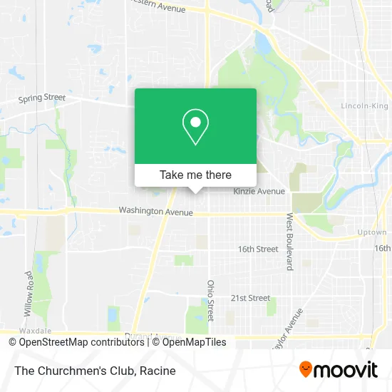 The Churchmen's Club map