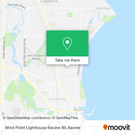 Wind Point Lighthouse Racine Wi map