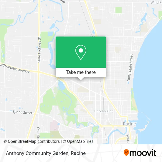 Anthony Community Garden map