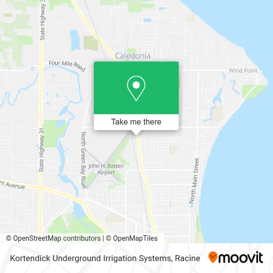 Kortendick Underground Irrigation Systems map