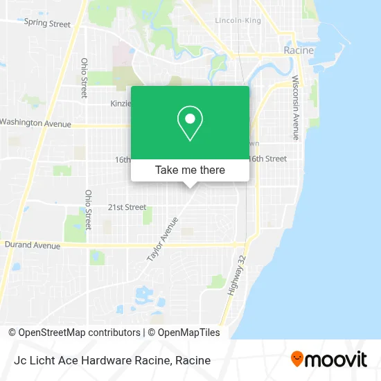 Jc Licht Ace Hardware Racine map
