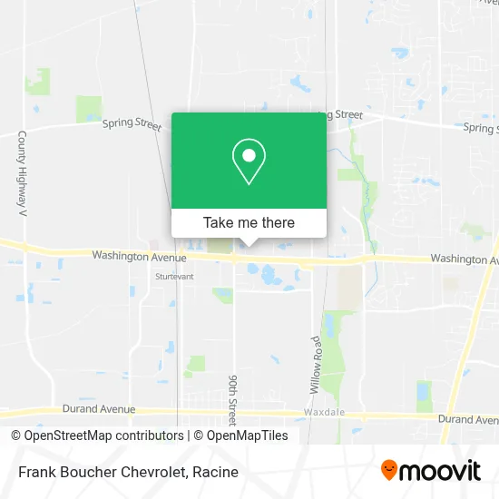 Frank Boucher Chevrolet map