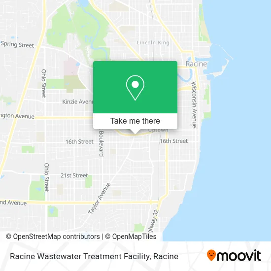 Racine Wastewater Treatment Facility map