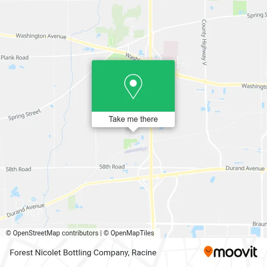 Forest Nicolet Bottling Company map