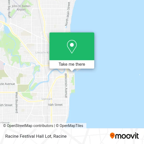 Racine Festival Hall Lot map