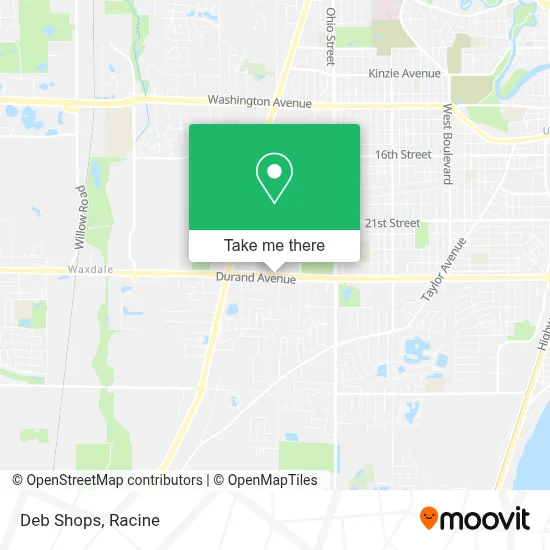 Deb Shops map