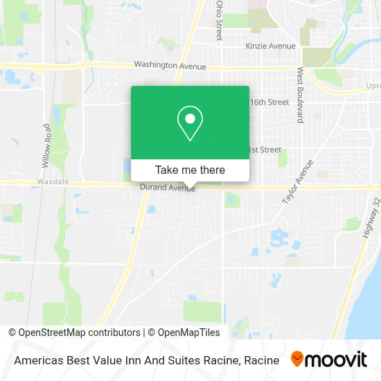 Americas Best Value Inn And Suites Racine map